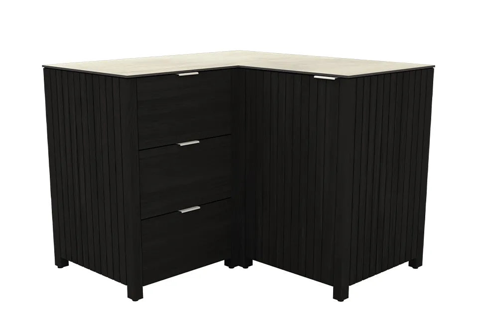 Passion Grills | Leon Buitenkeukenkast Hoek 3 Lades + Deur | 118 x 118 cm