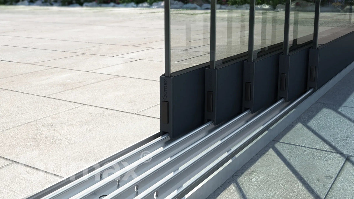Tuinmaximaal | Glazen Schuifwand 4900 mm - 5 Rail