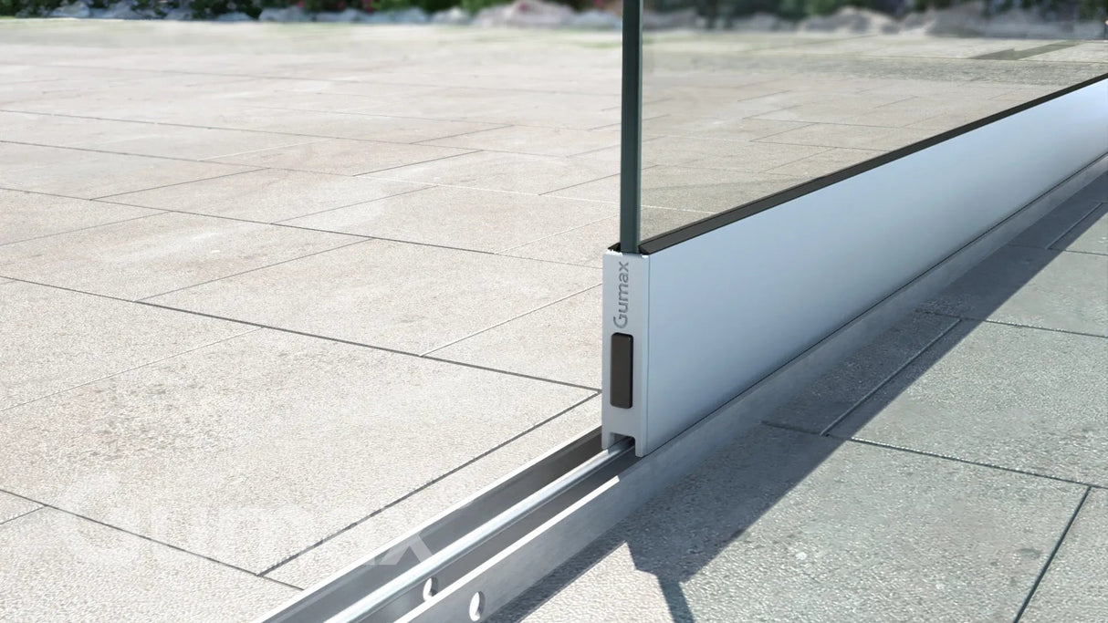 Tuinmaximaal | Glazen Schuifwand 1960 mm - 1 Rail