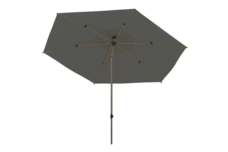 4 Seasons Outdoor | Azzurro Parasol Ø300 cm | Houtlook-Charcoal