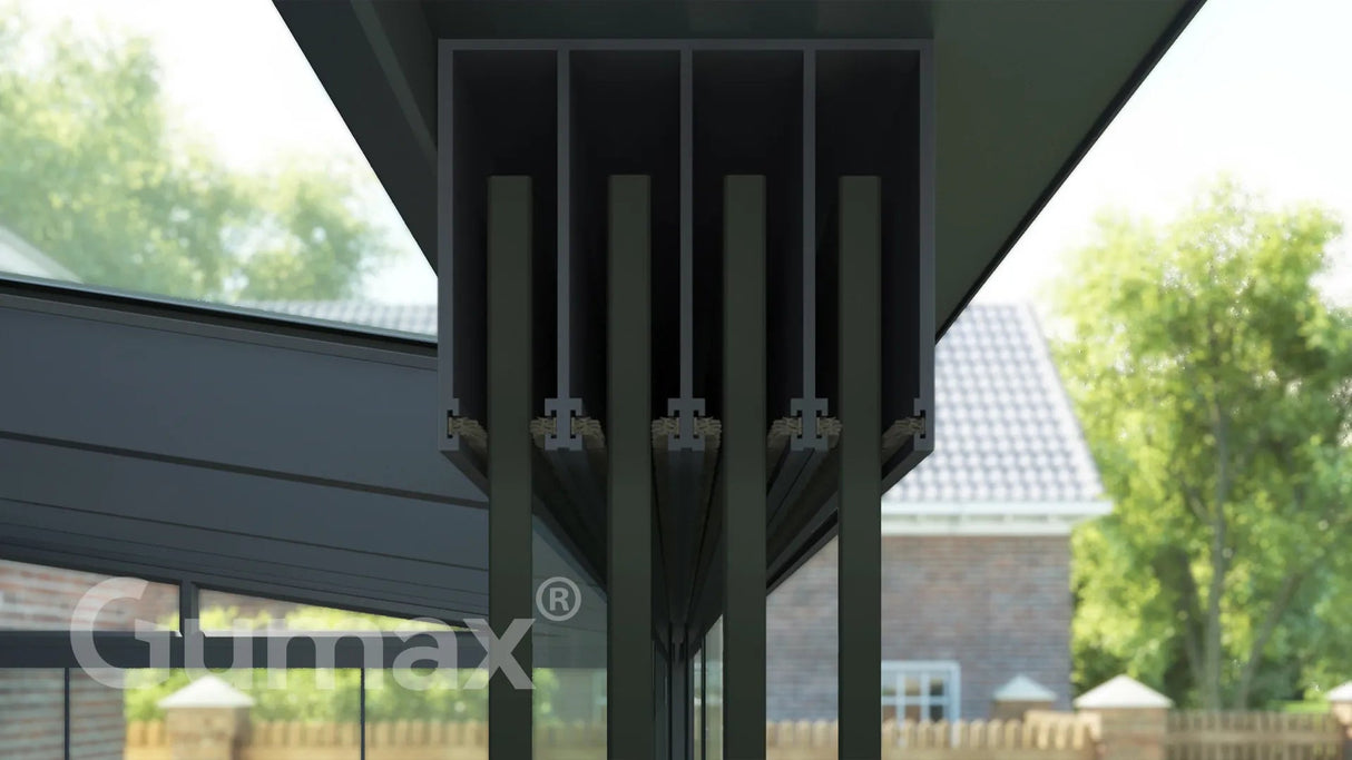 Tuinmaximaal | Glazen Schuifwand 3920 mm - 4 Rail