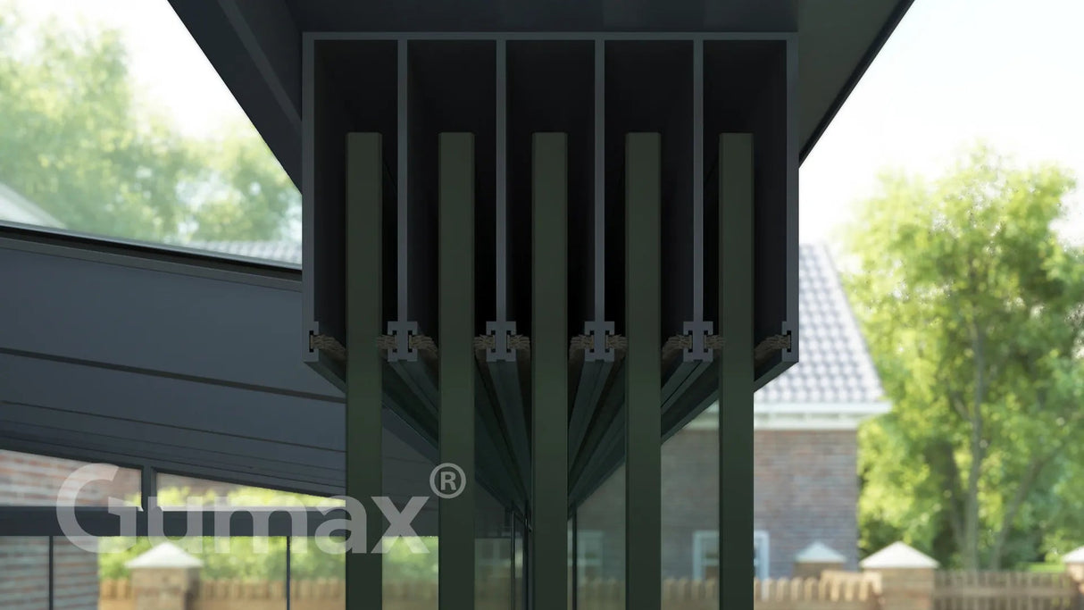 Tuinmaximaal | Glazen Schuifwand 4900 mm - 5 Rail