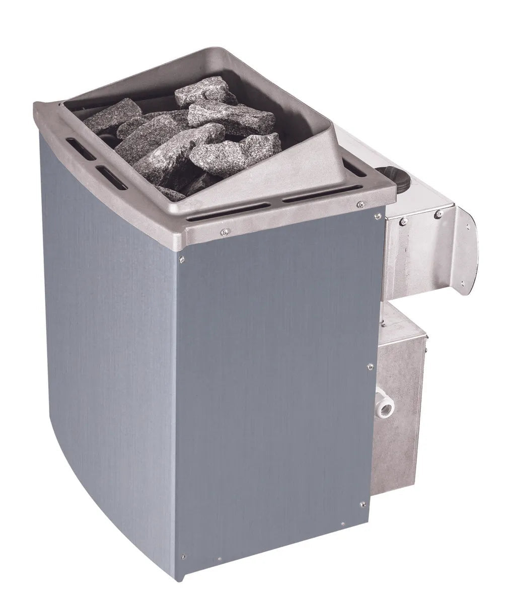 Karibu | Ainur 3 Sauna met Dakkraag | Kachel 9 kW Geïntegreerde Bediening