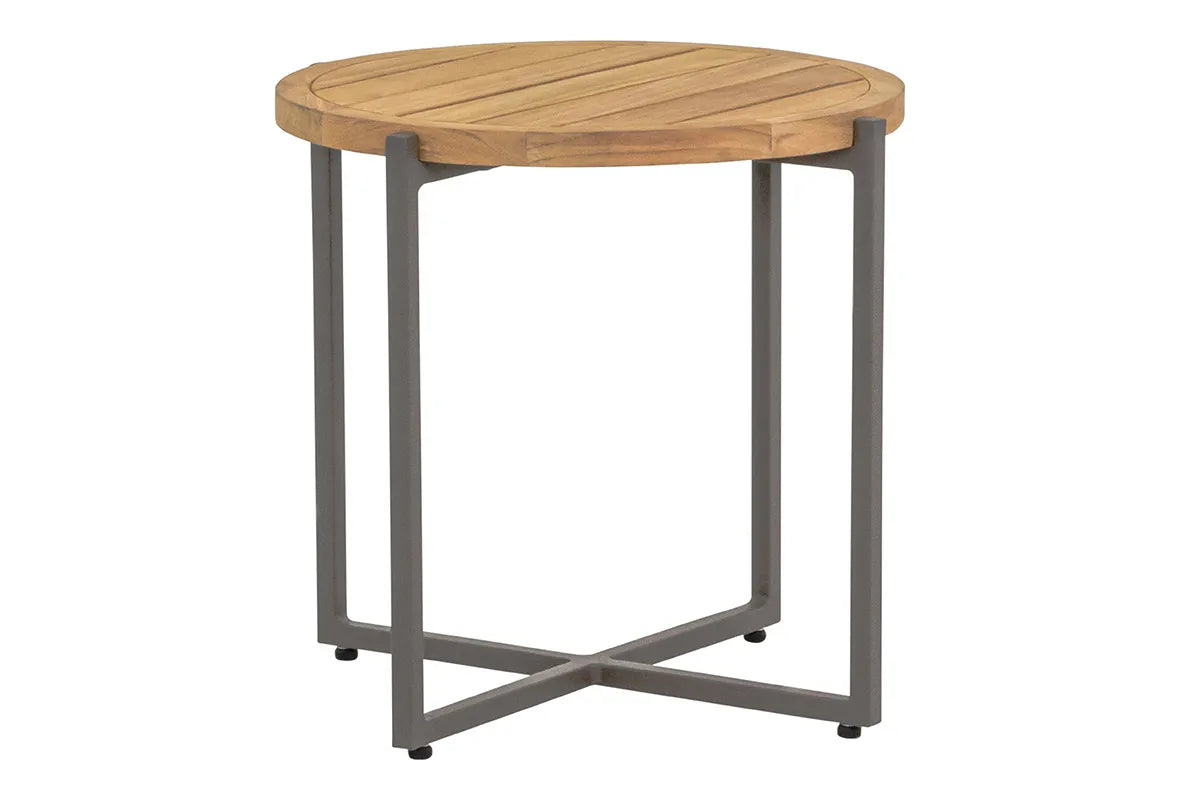Apple Bee | Condor Koffietafel Ø54 x 50(h) cm | Taupe-Teak
