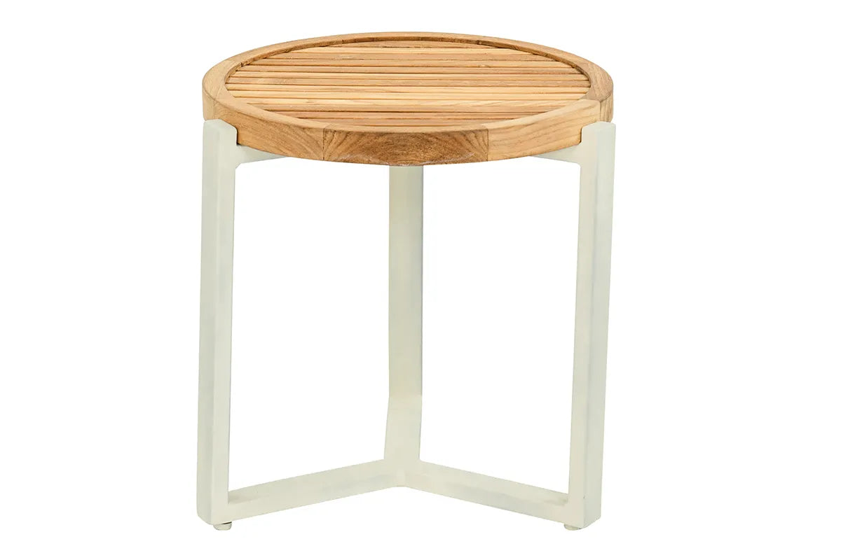 Apple Bee | Monaco Koffietafel Ø45 x 48(h) cm | Oyster-Teak
