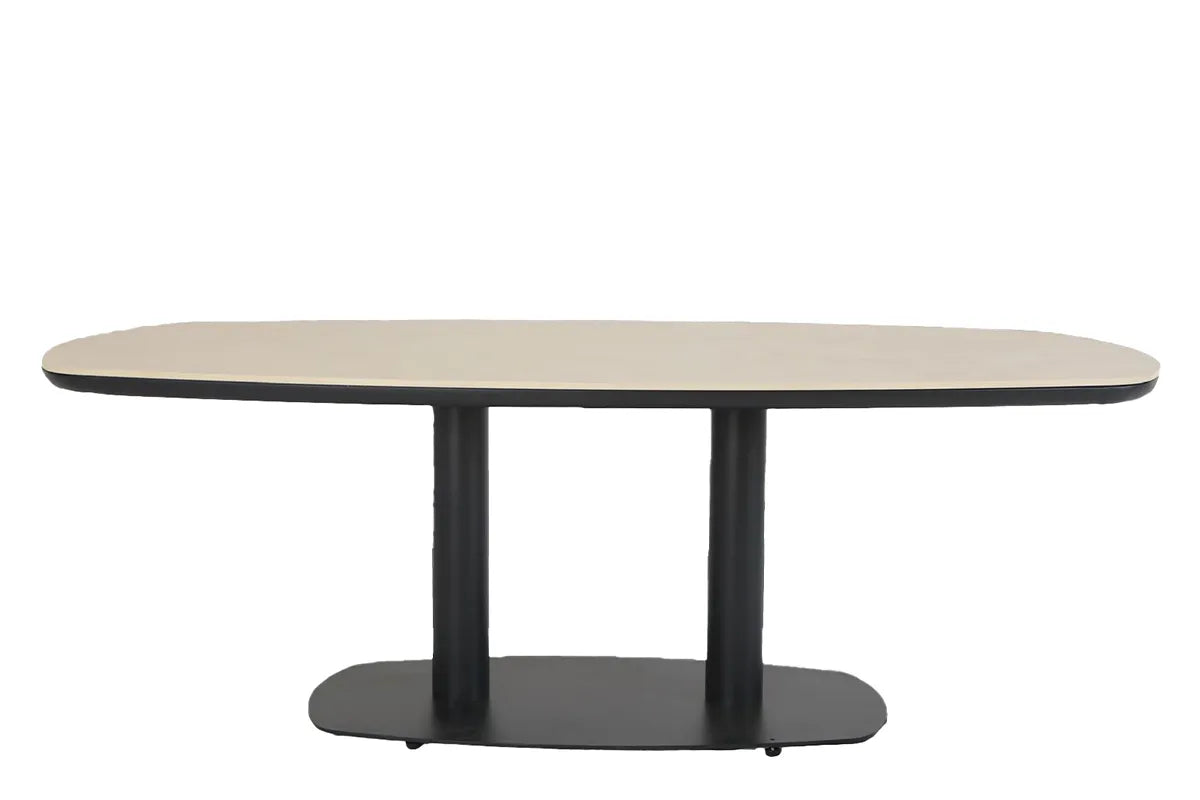 Apple Bee | Melville Tuintafel Tonvorm 220 x 110 cm | Black-Light Grey