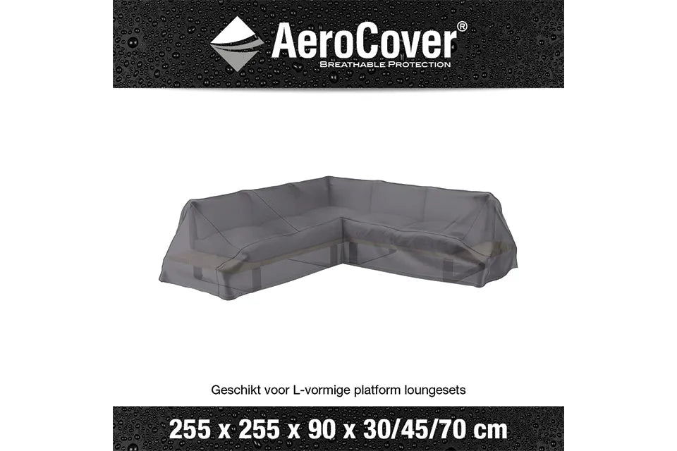 Platinum AeroCover | Loungesethoes 255 x 255 x 90 x 30-45-70(h) | L-Platform