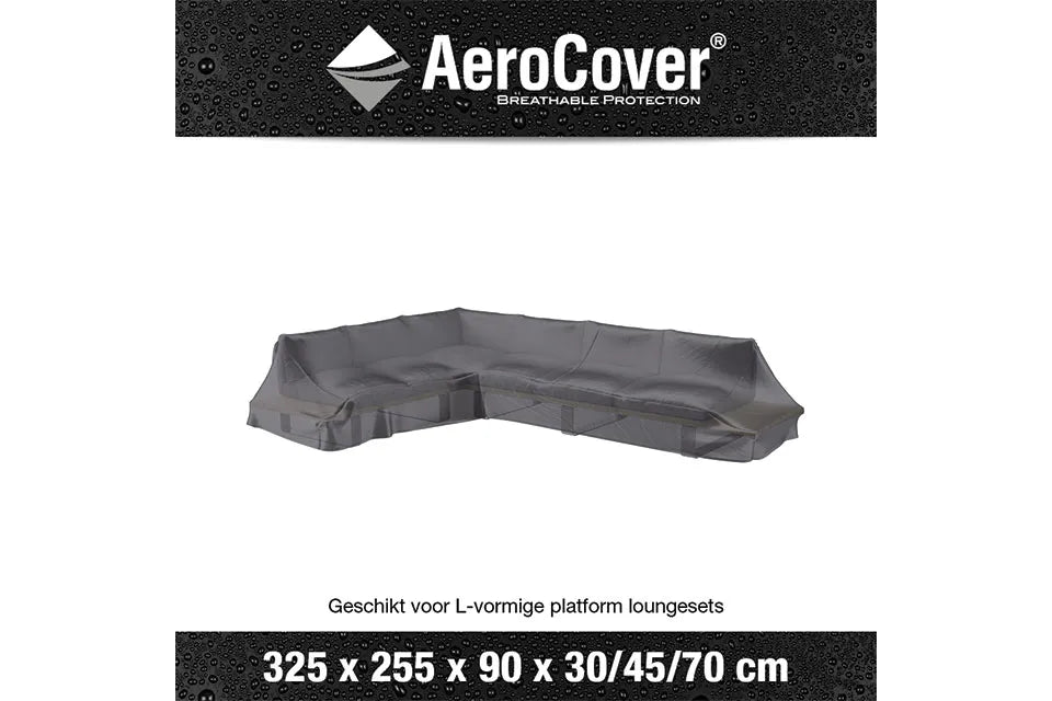Platinum AeroCover | Loungesethoes 325 x 255 x 90 x 30-45-70(h) | L-Platform Links