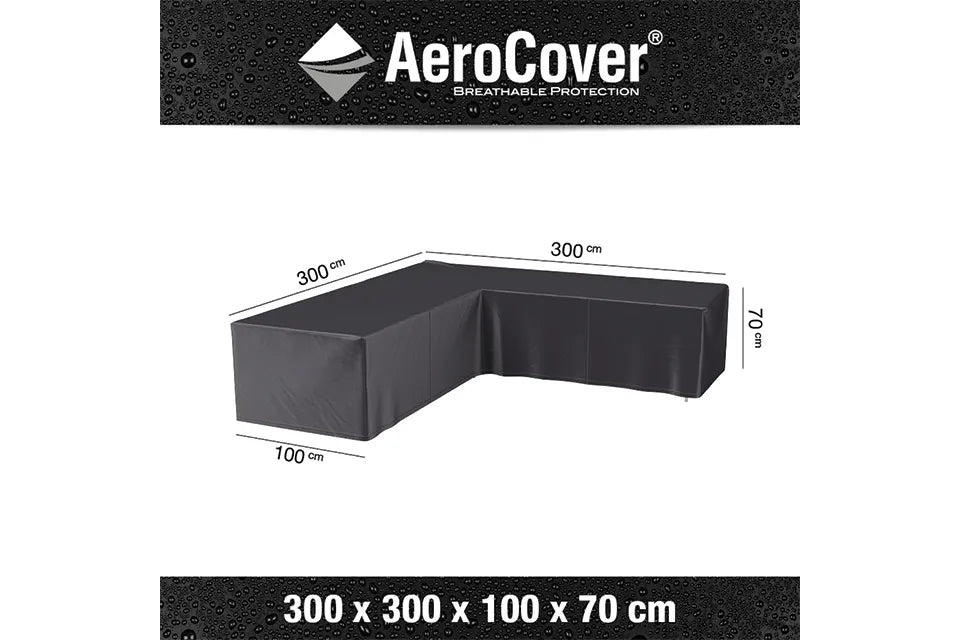 Platinum AeroCover | Loungesethoes 300 x 300 x 100 x 70(h) cm | L-vorm