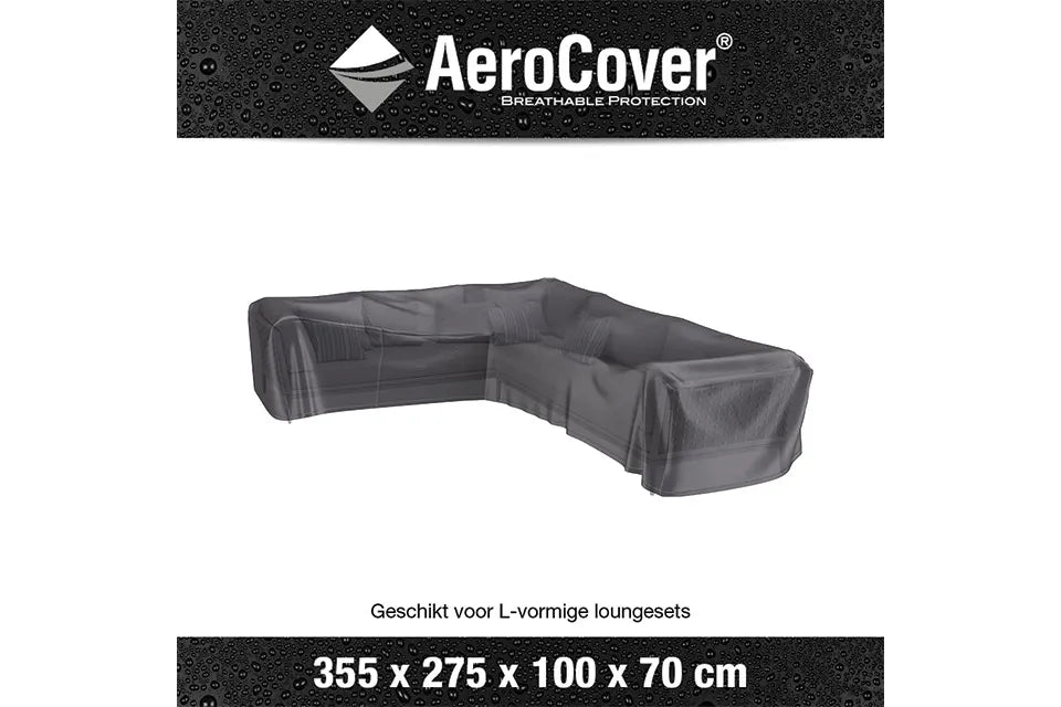Platinum AeroCover | Loungesethoes 355 x 275 x 100 x 70(h) | L-vorm Links