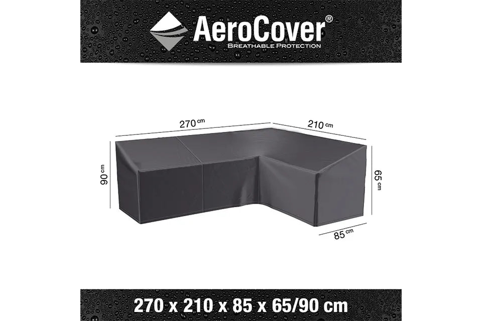 Platinum AeroCover | Loungesethoes 270 x 210 x 85 x 65(h) cm | L-vorm Rechts