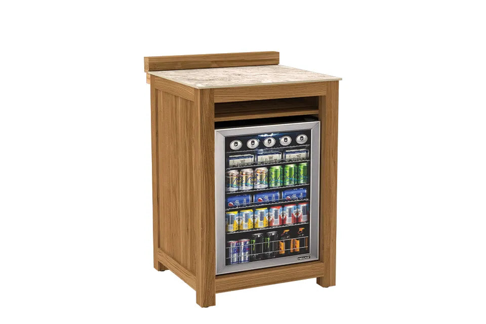 Passion Grills | Milano Buitenkeukenkast voor Koelkast | 64,2 x 63 cm | Albastro Cream