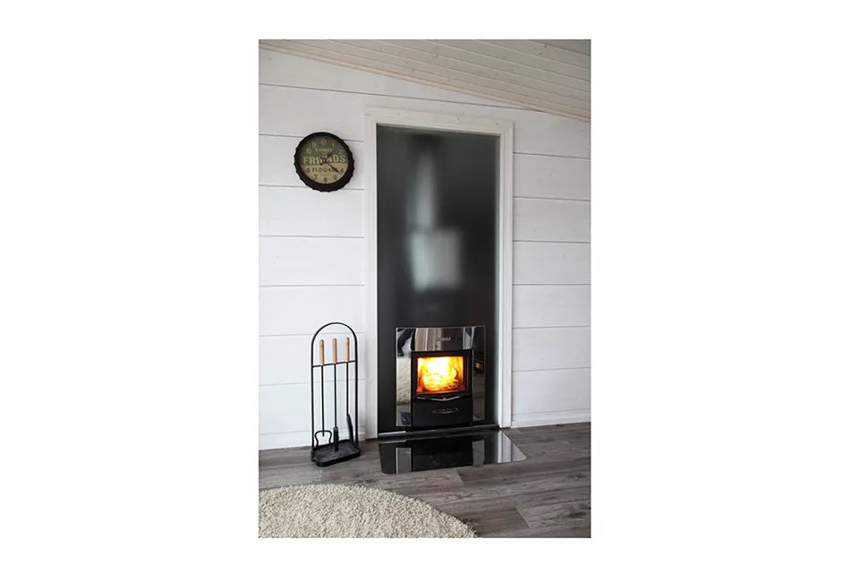 Harvia | Duo Glazen Wand 9 x 21 met Frame Aluminium Grijs