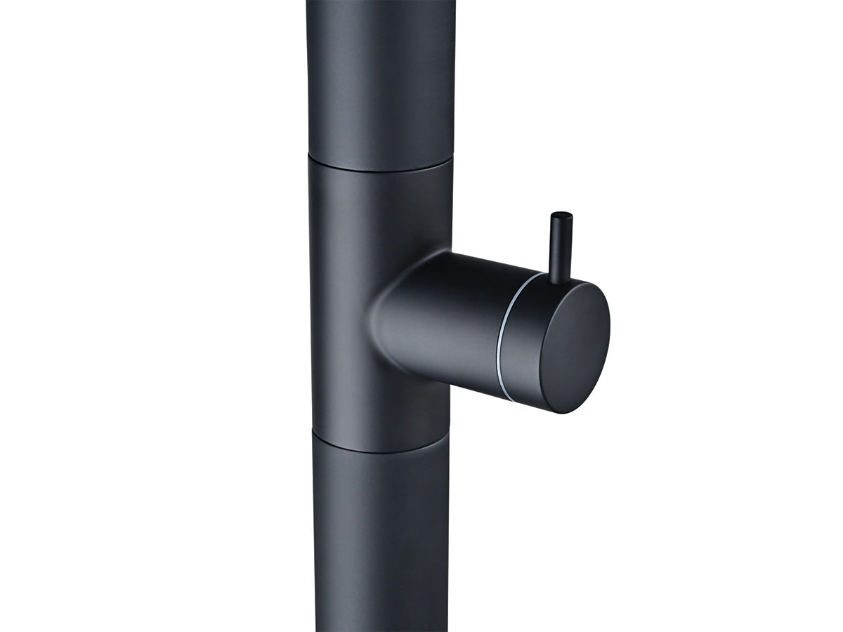 Poolimex | Nevada Buitendouche Koud | RVS Matt Black