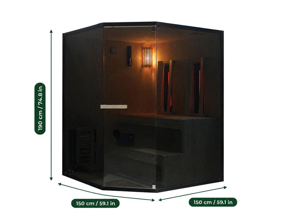 Fonteyn | Finn 3 Hoek Combi Sauna