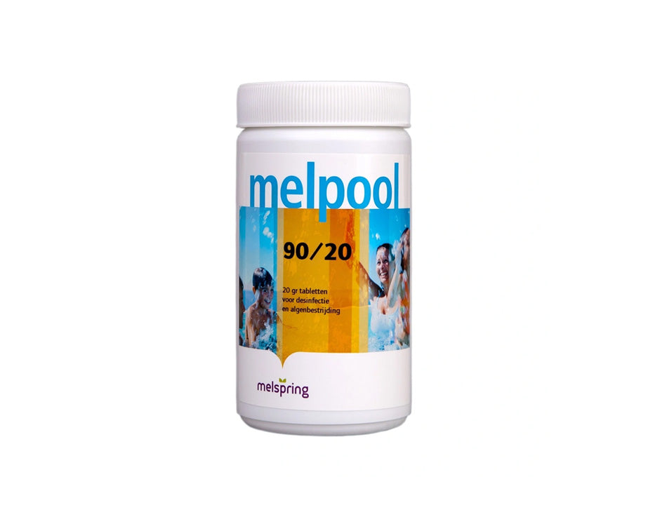 Melpool | Chloor 90/20 Tabletten | Pot 1 kilo