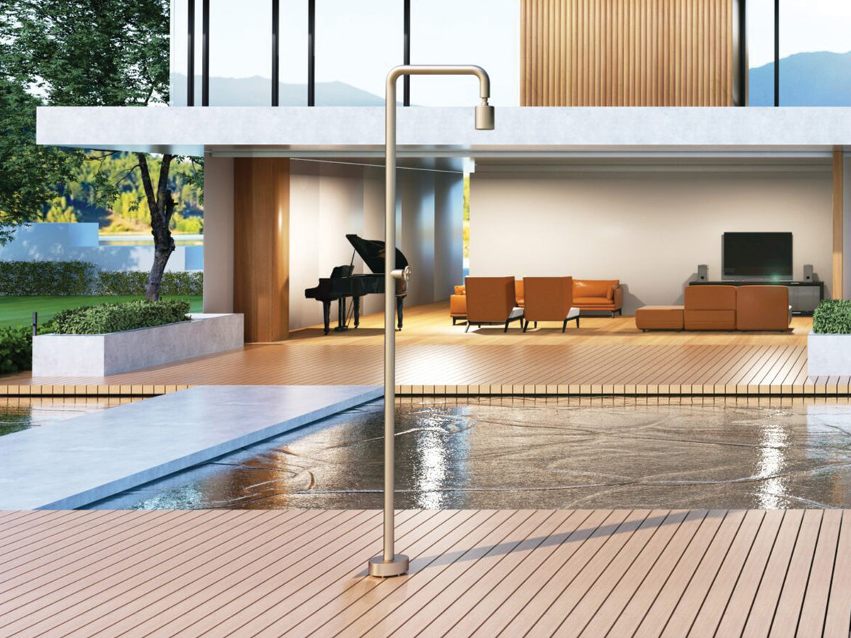 Poolimex | Pool Buitendouche Koud | RVS Moka