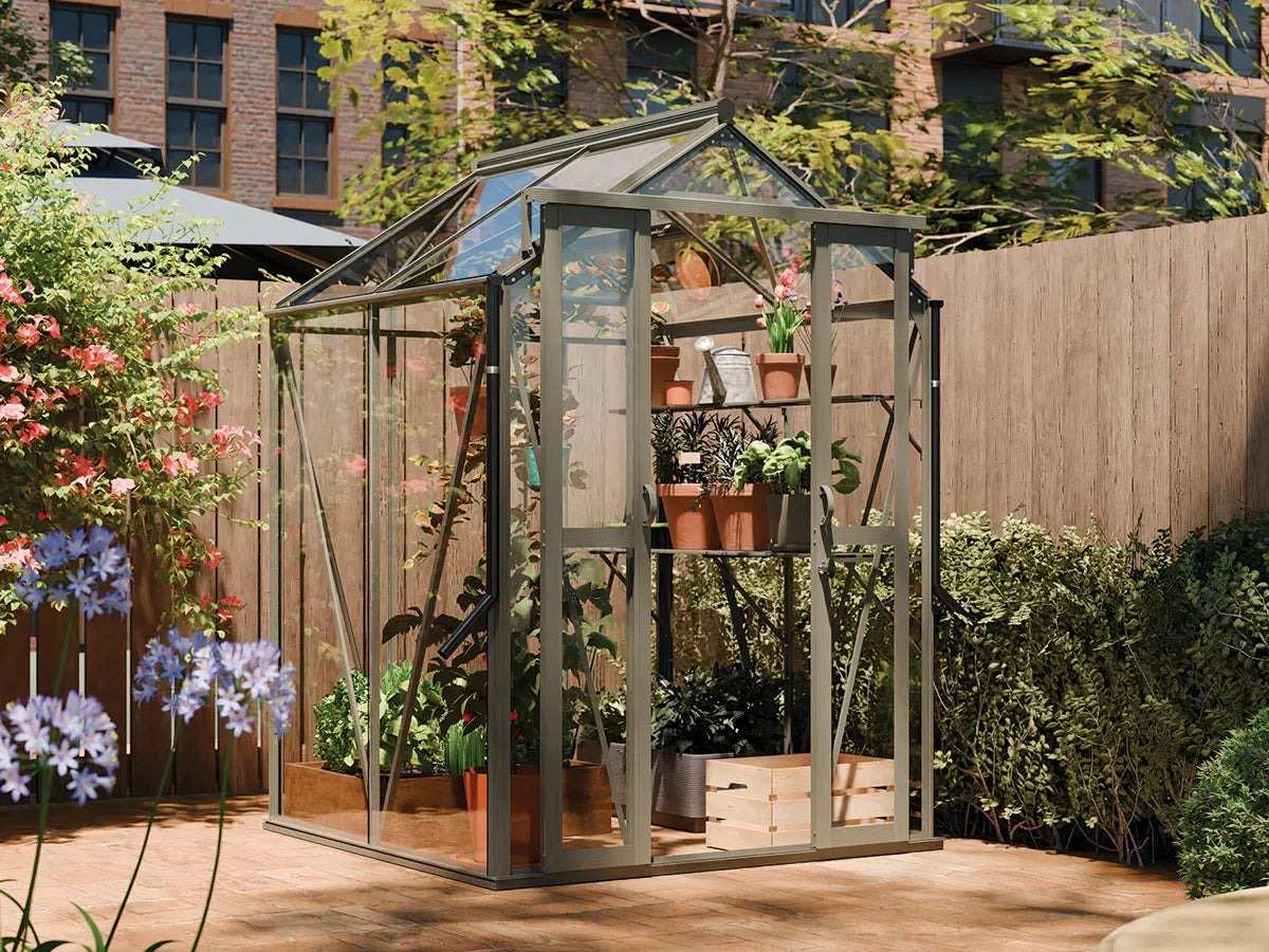 Royal Well | Anne I Tuinkas | Veiligheidsglas 3 mm | Groengrijs