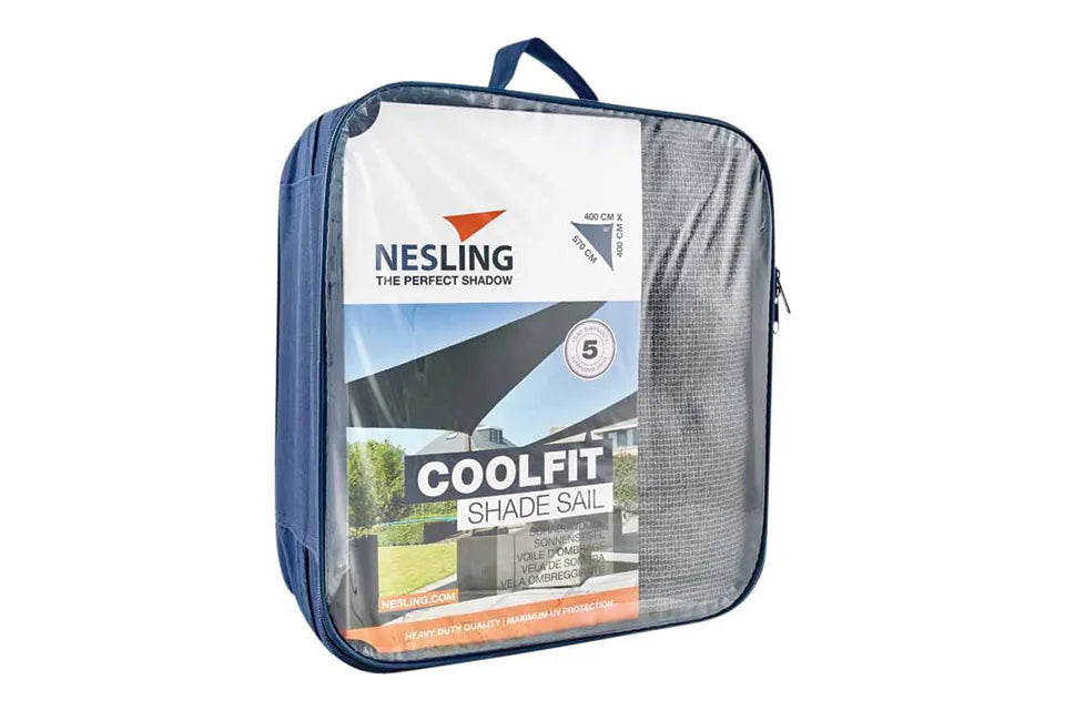 Platinum Sun & Shade | Coolfit Schaduwdoek Driehoek 90° 400 x 400 x 570 cm | Antraciet