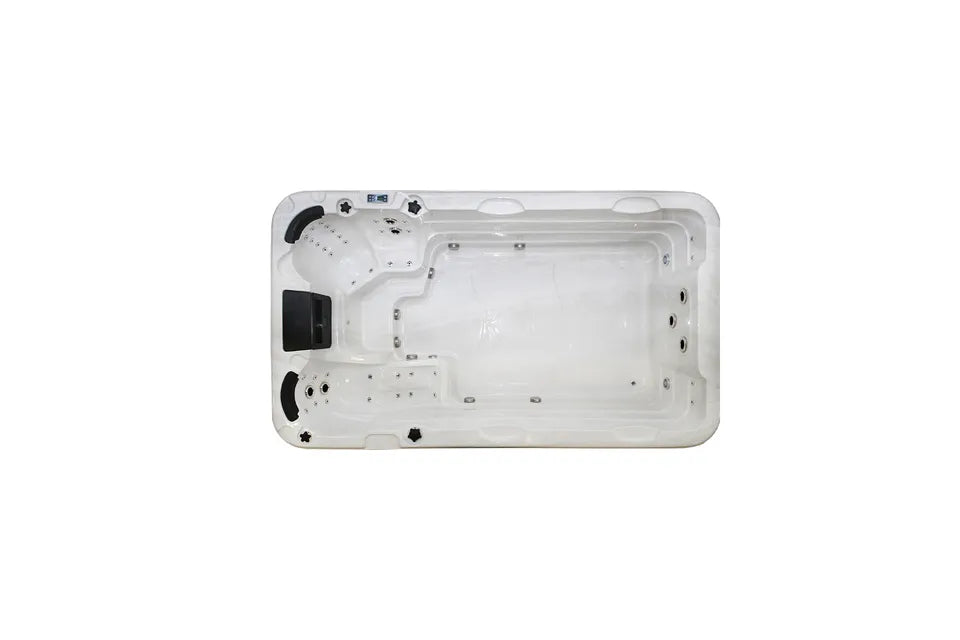 Aquatic 1 Swimspa ECO | Sterling White with DARK GREY