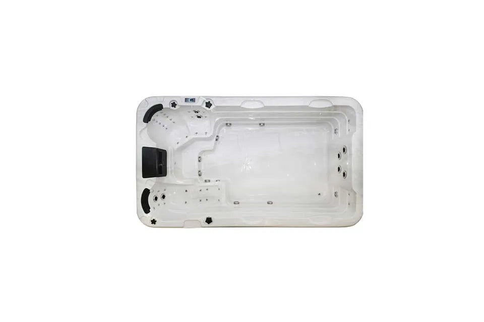 Aquatic 1 Swimspa | Sterling White with DARK GREY