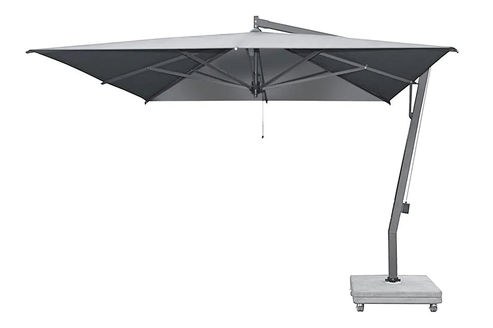 Borek | Capri Zweefparasol 350 x 350 cm Grafiet| Batyline Zwart