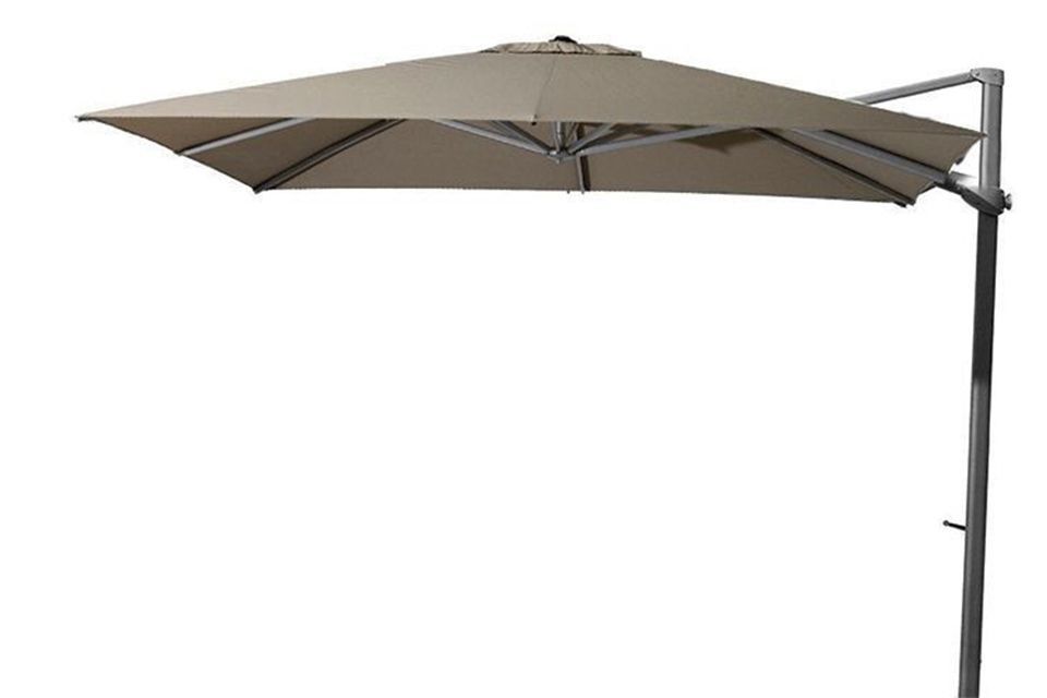 4 Seasons Outdoor | Siesta Zweefparasol 300 x 300 cm | Antraciet-Taupe