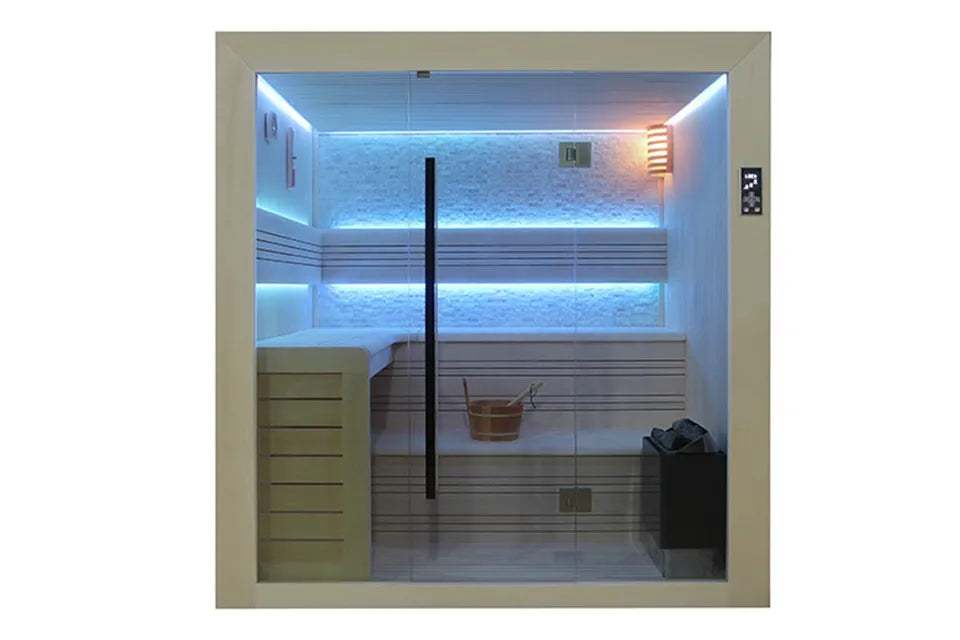 Fonteyn | Luxor 220 Sauna komplett | White Stone