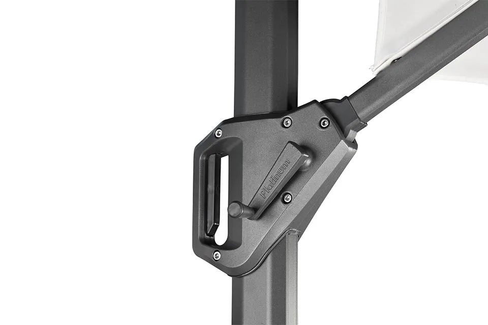 Platinum Sun & Shade | Challenger T¹ Zweefparasol Premium 350 x 350 cm | Faded Black