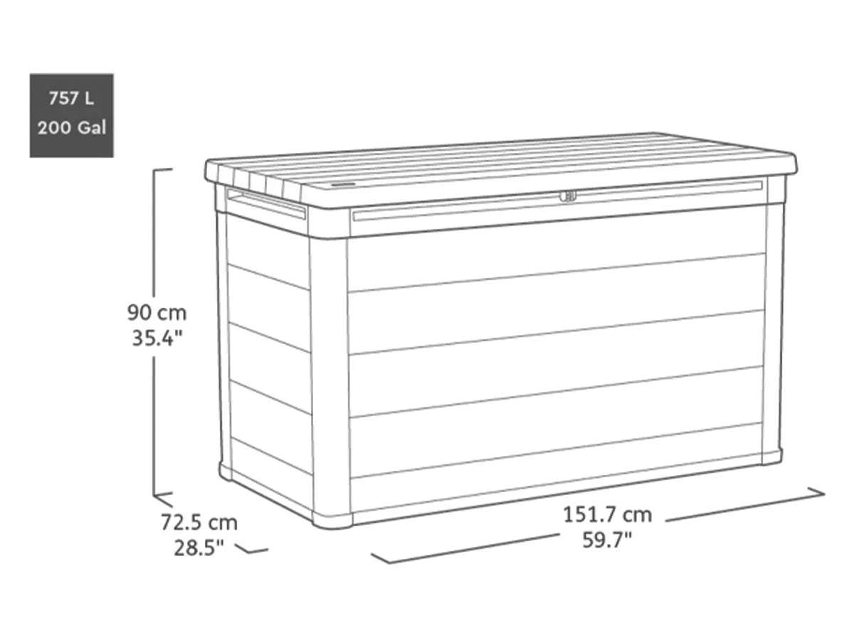 Keter | Cortina Opbergbox 757 liter