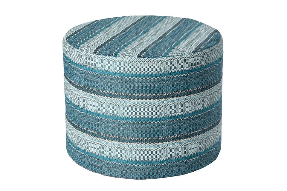 Borek | Desio Poef AW Ø60 x 48 cm | Azzurro