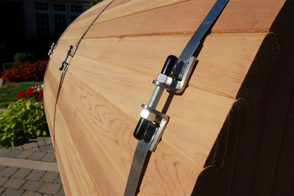 Fonteyn | Barrelsauna 7+3 ft. Grandview Compleet | Rustic