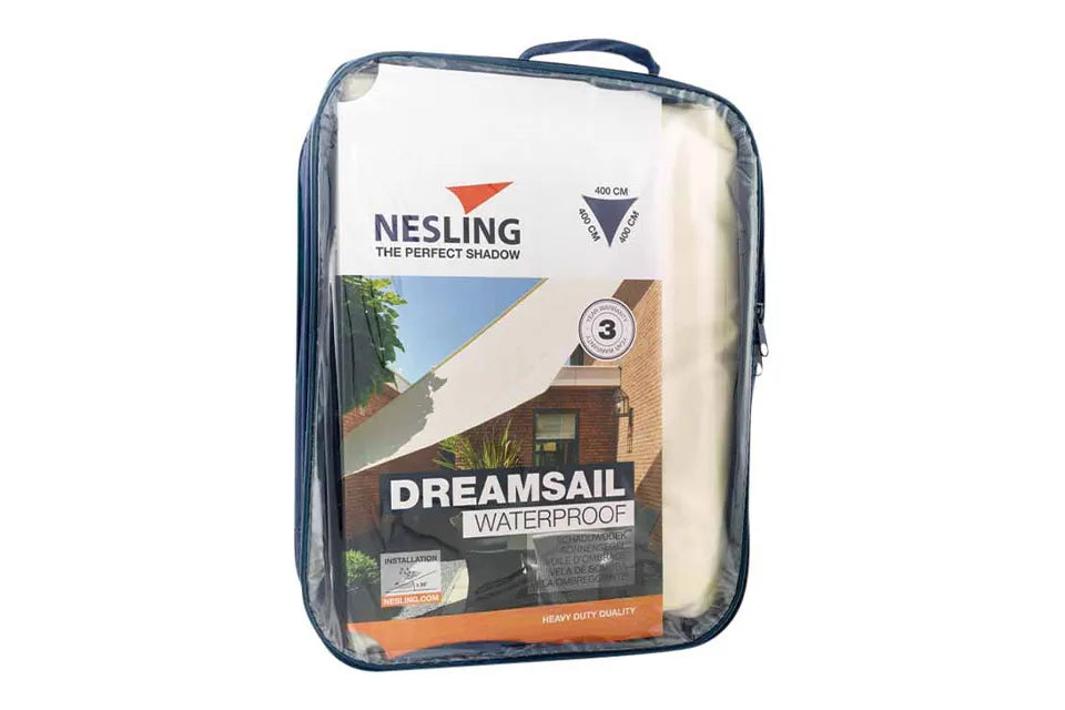 Platinum Sun & Shade | Dreamsail Waterproof Schaduwdoek Driehoek 500 x 500 x 500 cm | Cream