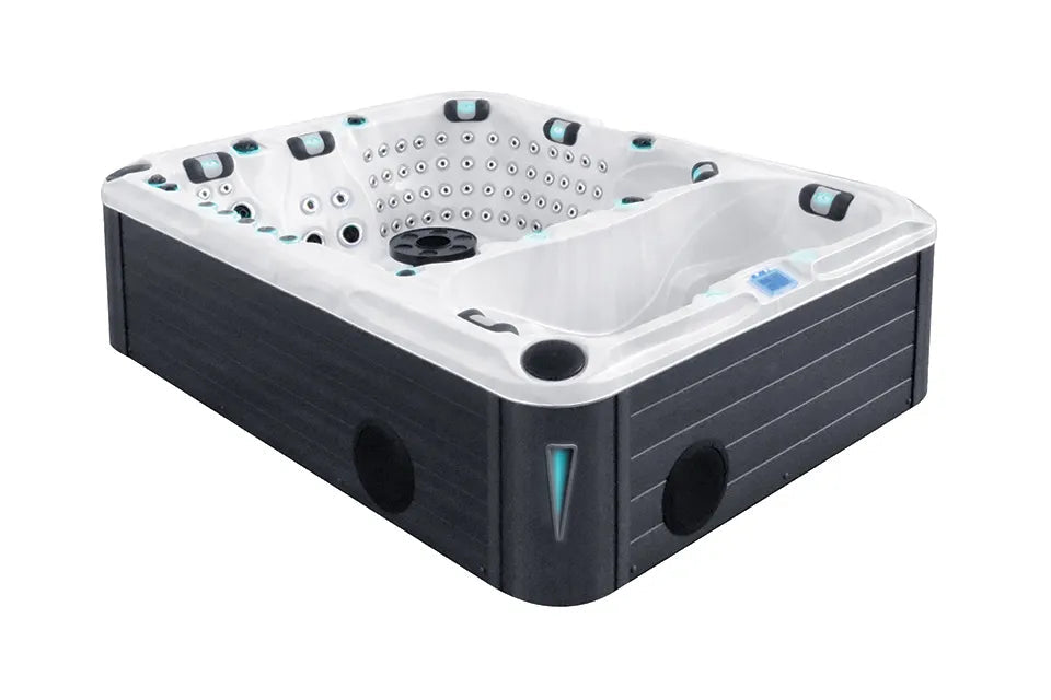 Passion Ice Baths | Elevate Ice Bath | Sterling White with Grey