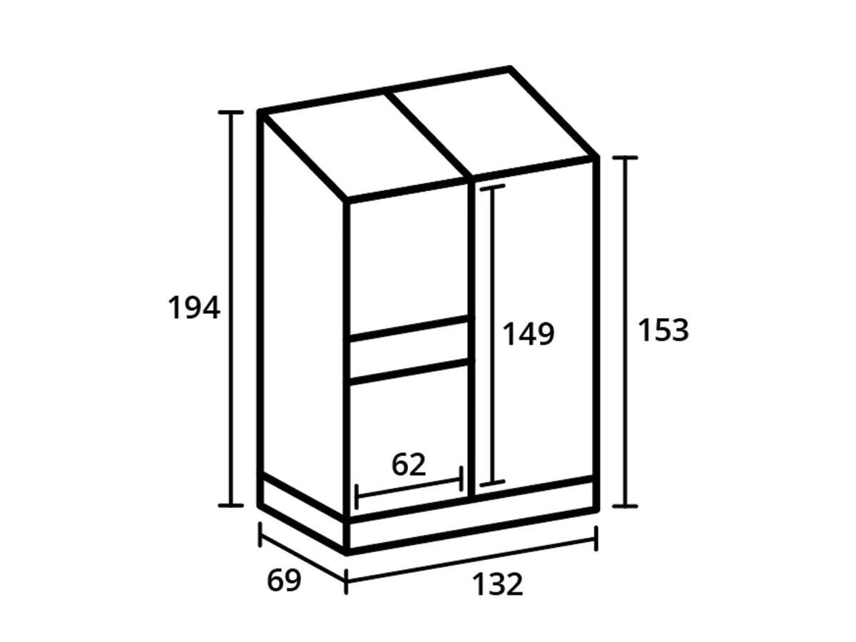 Royal Well | Emma I Muurkas | Veiligheidsglas 3 mm | Wit