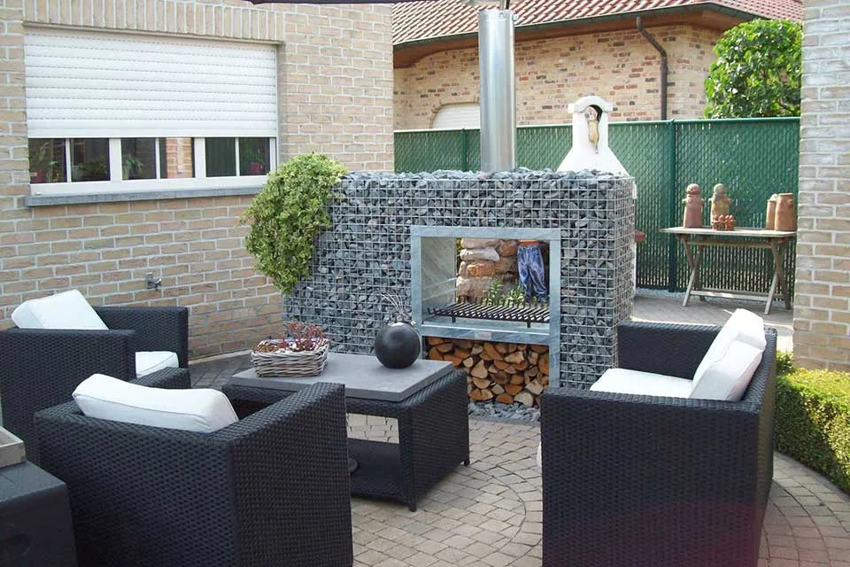Gardeco | Doorkijkhaard Classic 130cm. Incl. Stenen