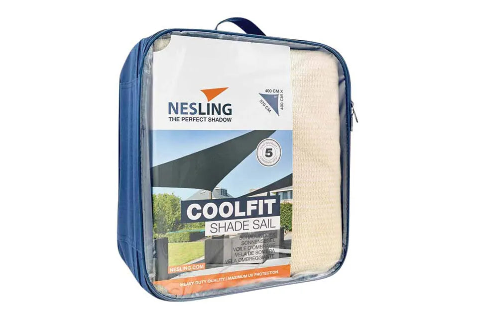 Platinum Sun & Shade | Coolfit Schaduwdoek Driehoek 90° 400 x 400 x 570 cm | Off White