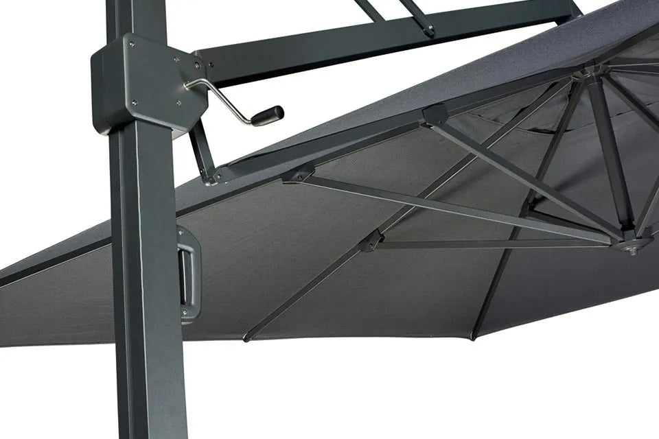 Platinum Sun & Shade | Icon Zweefparasol Premium 400 x 300 cm | Havana