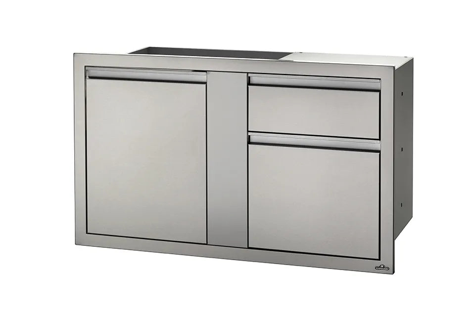 Napoleon | Inbouw Module | Deur + Afvalkast Combinatie Breed | 106x60cm