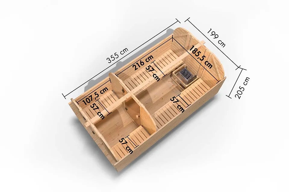 Karibu | Barrelsauna Quadro 3