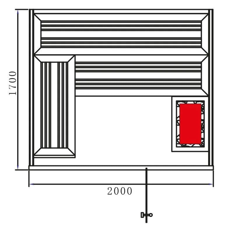 Fonteyn | Luxor 200 Sauna Compleet | Black Stone