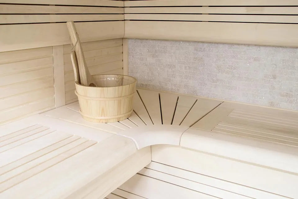 Fonteyn | Luxor 220 Sauna komplett | White Stone