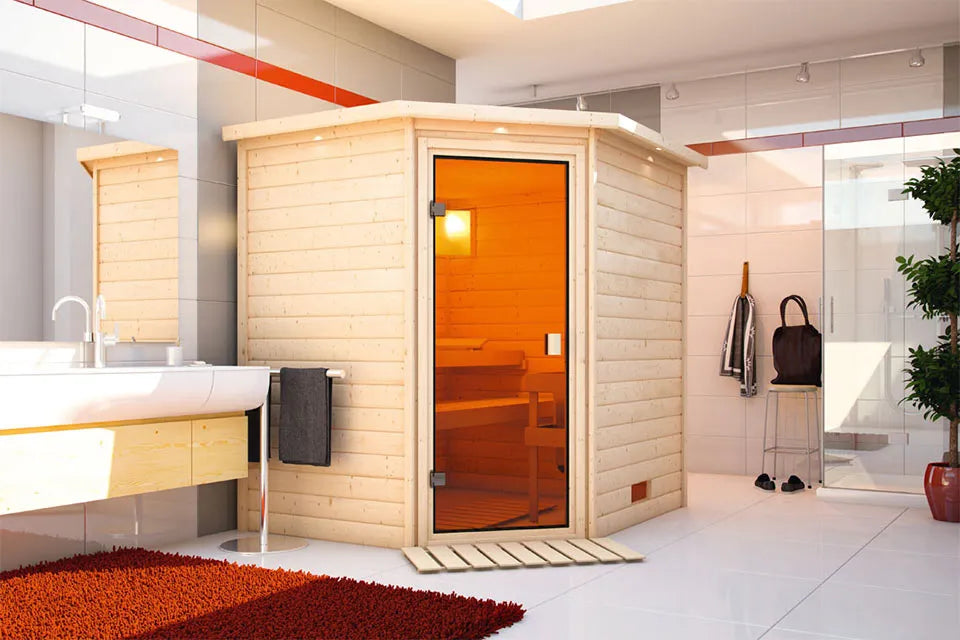 Karibu | Mia Sauna | Bronzeglas Deur