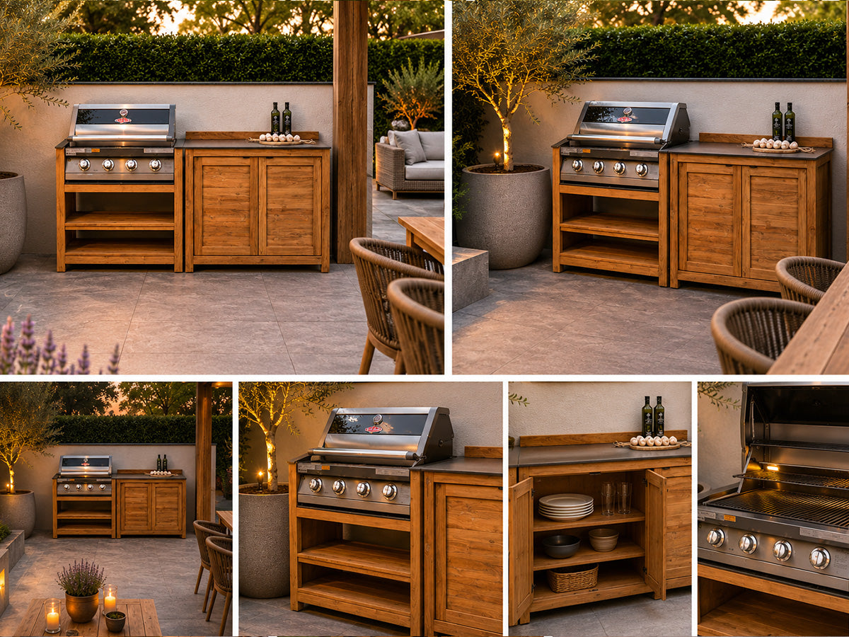 Passion Grills | Milano Buitenkeuken Opstelling 04 | Belgium Dark Grey