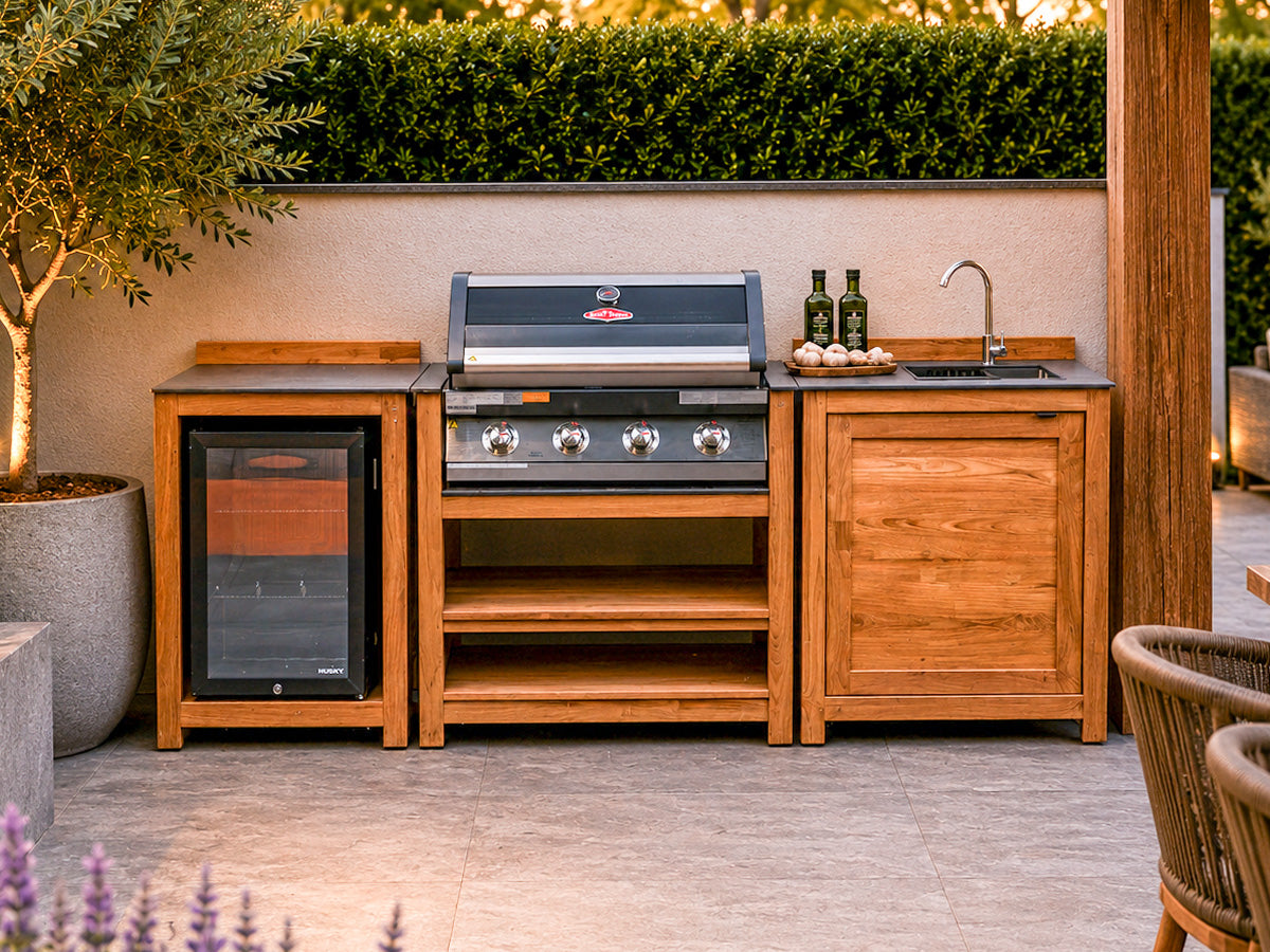 Passion Grills | Milano Buitenkeuken Opstelling 05 | Belgium Dark Grey