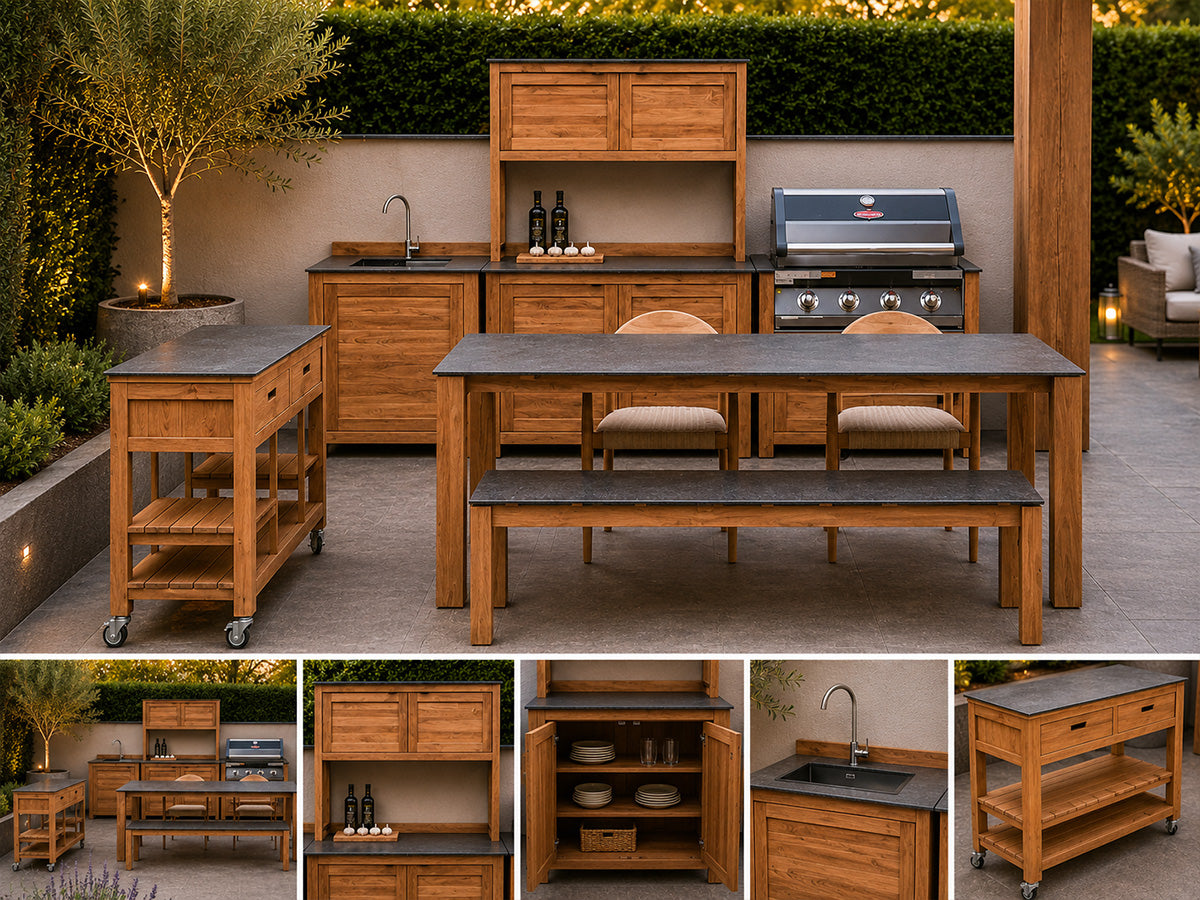 Passion Grills | Milano Buitenkeuken Opstelling 12 | Belgium Dark Grey