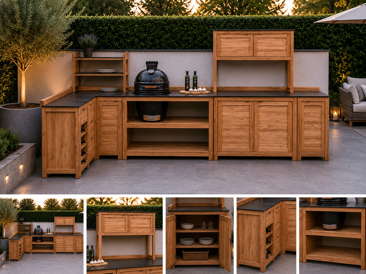 Passion Grills | Milano Buitenkeuken Opstelling 13 | Belgium Dark Grey