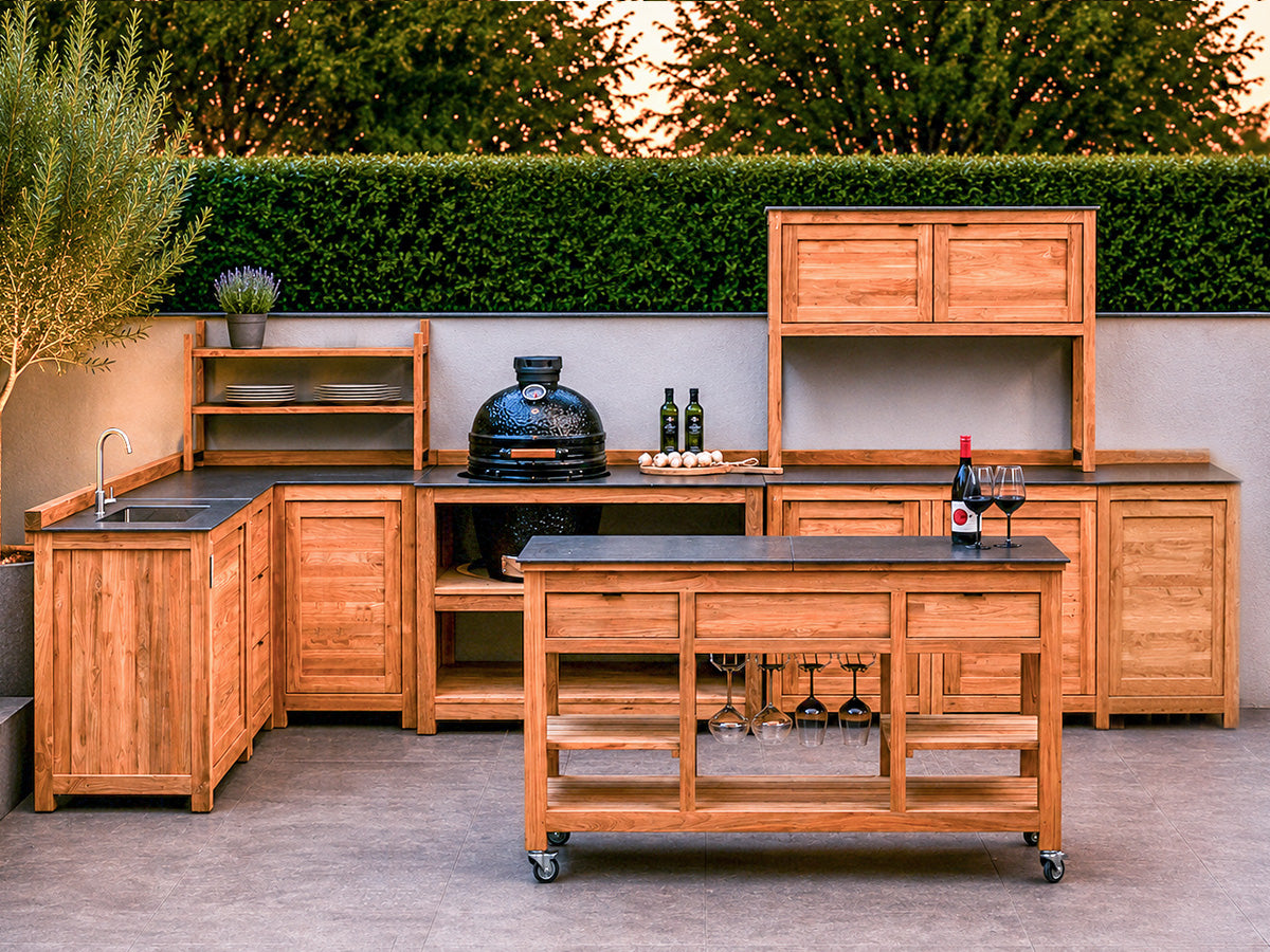 Passion Grills | Milano Buitenkeuken Opstelling 15 | Belgium Dark Grey