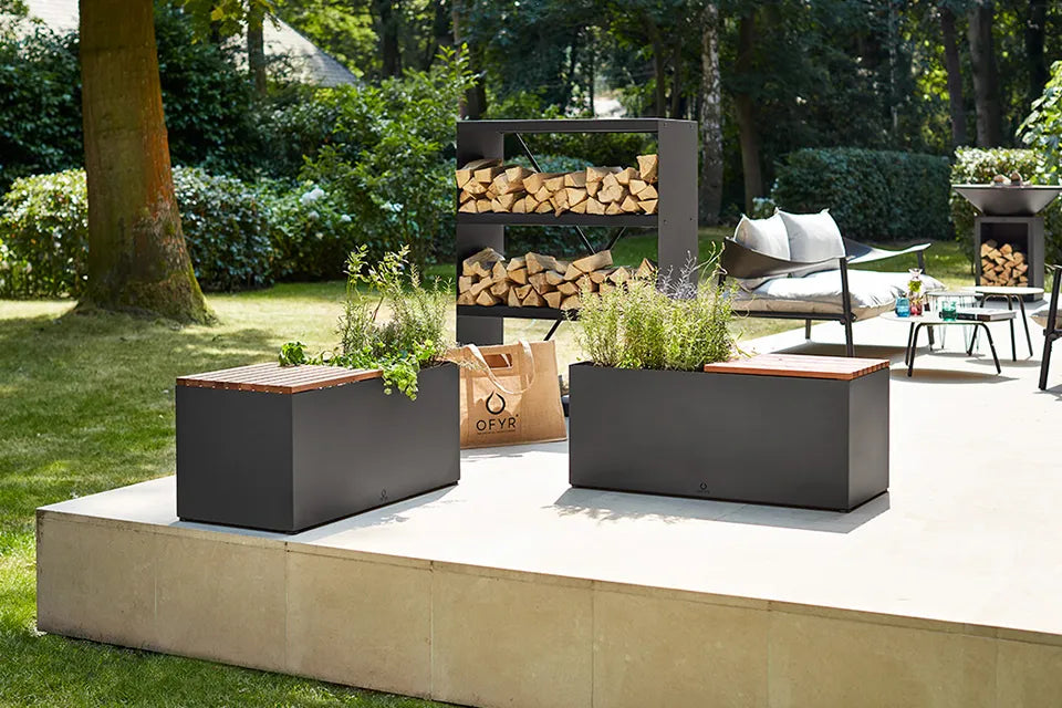 OFYR | Herb Garden Bench Black