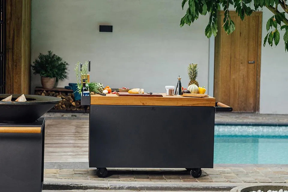 OFYR | Mise en Place Table Black 135 PRO | Teak Wood